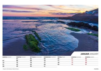 Foto-Wandkalender - Strände 2019 DIN A3 quer mit Feiertagen für Deutschland, Östereich und die Schweiz - Mit Platz für Notizen