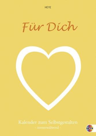 Für Dich Bastelkalender, weiß, immerwährend
