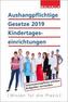Aushangpflichtige Gesetze 2019 Kindertageseinrichtungen