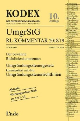 KODEX Umgründungssteuergesetz-Richtlinienkommentar 2018/19