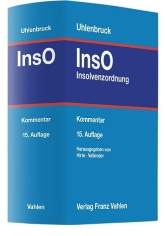 InsO, Insolvenzordnung, Kommentar InsO, Insolvenzordnung, Kommentar