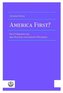 America First?