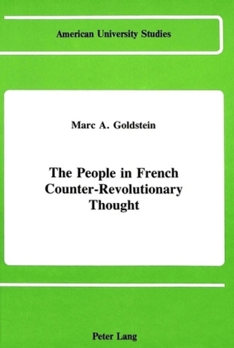 The People in French Counter-Revolutionary Thought