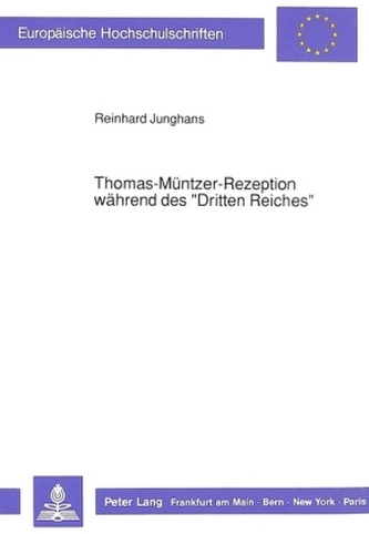 Thomas-Müntzer-Rezeption während des Dritten Reiches