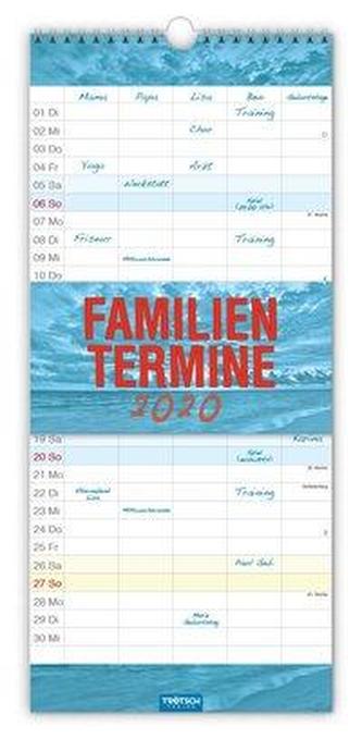 Familienkalender Farben 2020