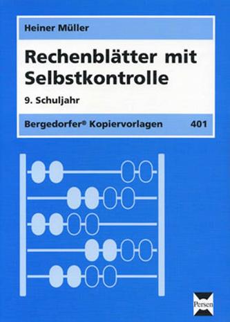 Rechenblätter mit Selbstkontrolle. 9. Schuljahr