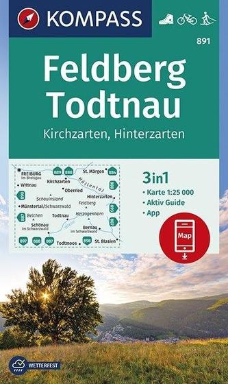 Feldberg, Todtnau, Kirchzarten, Hinterzarten 1:25 000