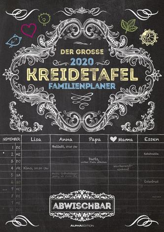 Der große Kreidetafel-Familienplaner 2020
