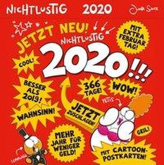 Nichtlustig Postkartenkalender 2020