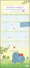 Happy Family Familienkalender 2020 - Wandkalender - Familien-Planer mit 5 Spalten - Format 22 x 49,5 cm