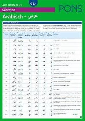 PONS Schriften auf einen Blick Arabisch