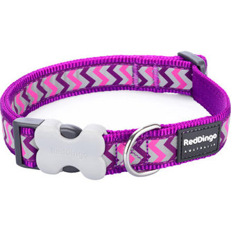 Obojek RD 25 mm x 41-63 cm - Ziggy Rfx - Fialová