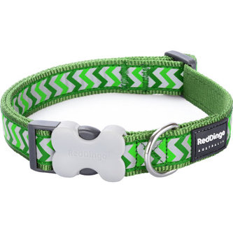 Obojek RD 15 mm x 24-37 cm - Ziggy Rfx - Zelená