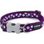 Obojek RD 25 mm x 41-63 cm - White Spots on Purple