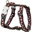 Postroj RD 25 mm x 71-113 cm - Pink Spots on Brown