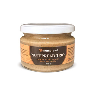 Nutspread 100% oříškové máslo Nutspread  Trio ze tří druhů ořechů 250 g