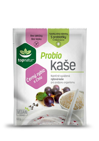 Topnatur Probio kaše černý rybíz s CHIA 25 x 60 g