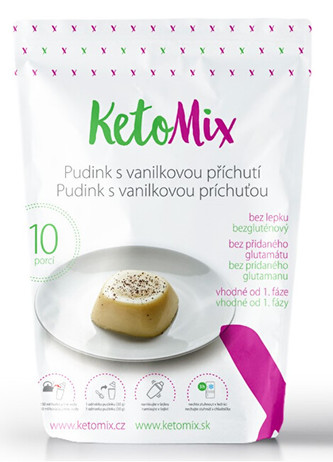 KetoMix Proteinový pudink s vanilkovou příchutí - 300 g (10 porcí)