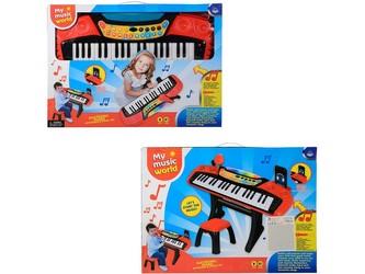 Piáno elektronické 37 kláves, se židličkou, 53cm