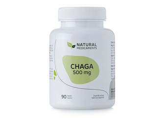 Natural Medicaments Chaga 500 mg 90 kapslí Natural Medicaments Chaga 500 mg 90 kapslí