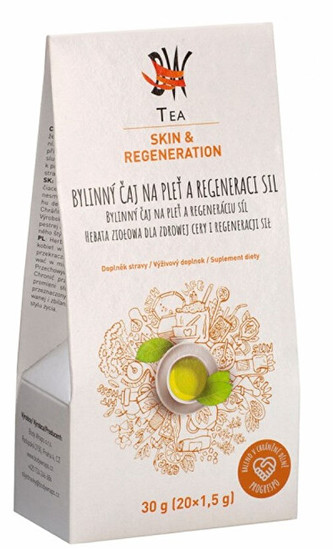 Body Wraps s.r.o. BW Tea Skin&Regeneration - Bylinný čaj na pleť a regeneraci sil 20 sáčků