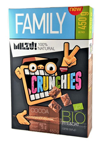 Milzu! Cereální obdélníčky s kakaem 450 g
