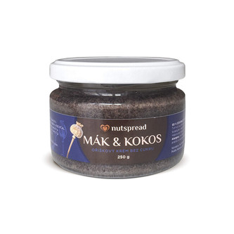 Nutspread 100% kokosovo-makové máslo Nutspread 250 g