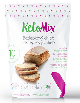 KetoMix Proteinový Bezlepkový chléb 300 g (10 porcí)