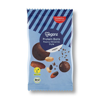 Veganz Proteinové kuličky arašídové, Bio 50 g