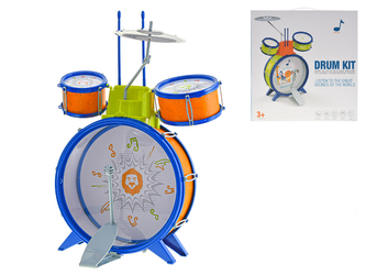 Sada bicích 3ks s pedálem, činely a paličkami v krabičce