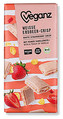 Veganz Bílá čokoláda s jahodami a křupinkami, Bio 80 g