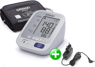 OMRON Tonometr M3 s barevným indikátorem hypertenze + zdroj