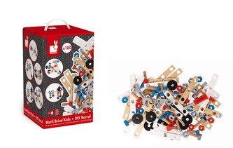 Dětské nářadí pro malé kutily 100 ks BricoKids Janod dřevěná skládačka od 3 let