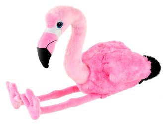 Plameňák plyšový 25cm sedící 0m+ v sáčku