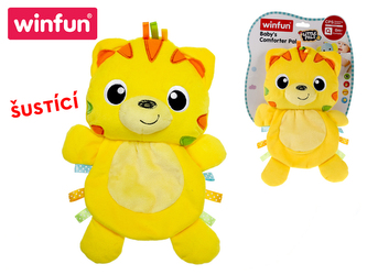 Plyšový kamarád 26cm tygřík šustící 0m+ na kartě