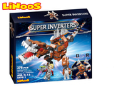 LiNooS stavebnice 378ks robot/dinosaurus s postavičkou v krabičce