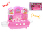 Kuchyňka 37x25x13cm na baterie se světlem a zvukem s doplňky 11ks v krabičce