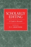 Scholarly Editing