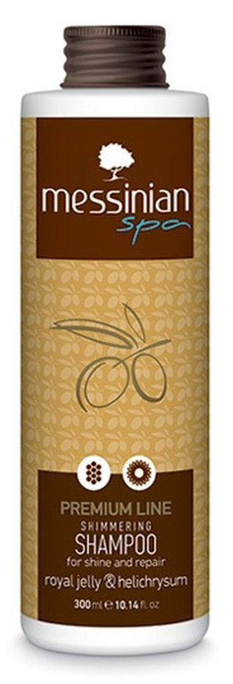 Messinian Spa Šampón pro lesk a regeneraci mateří kašička & smil 300 ml