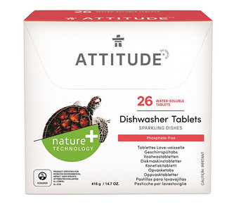 ATTITUDE Nature+ Tablety do myčky bez fosfátů ATTITUDE (26 dávek)