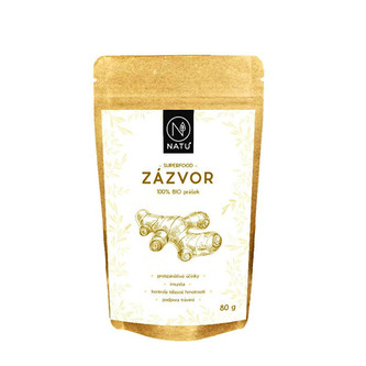 Natu Zázvor BIO prášek 80 g