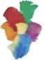 Dekorativní peříčka krocaní - mix barev 16 ks / 7cm