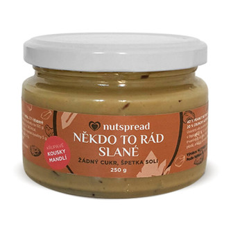 Nutspread Někdo to rád slané - Arašídové máslo s kešu, mandlemi a solí 250 g