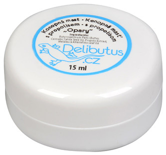 Delibutus Konopná mast na opary s propolisem 15 ml