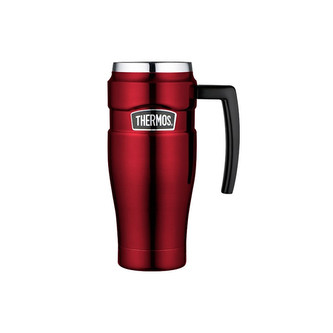 Thermos Style Vodotěsný termohrnek s madlem - červená 470 ml Thermos Style Vodotěsný termohrnek s madlem - červená 470 ml
