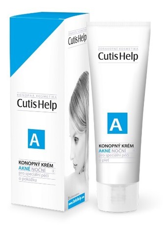 Cutishelp AKNÉ konopný krém noční 30 ml