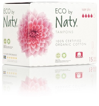 Eco by Naty Dámské ECO tampóny Naty (15 ks) - super plus