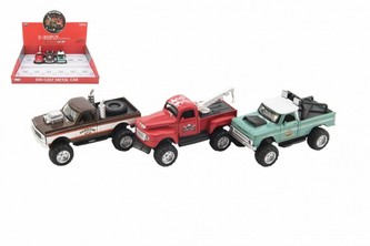 Auto pick up kov/plast 12cm na baterie se světlem se zvukem na zpětný chod 1 ks / 3 druhy