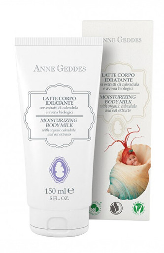 Anne Geddes Hydratační tělové mléko pro děti s měsíčkem a s ovesnými výtažky 150 ml