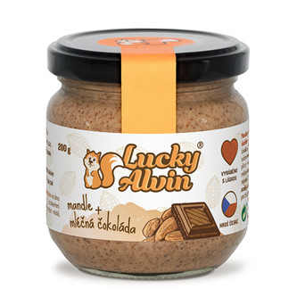 Lucky Alvin Mandle + mléčná čokoláda 200 g